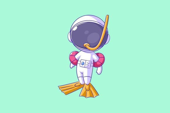 Astronaut Diving Gear: A Cosmic Design Asset