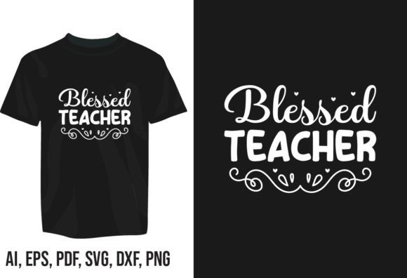 Creative Teacher Day Typography T-shirt Design