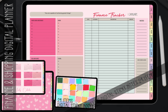 Organize Your Finances and Design Workflow with a 365-Day Digital Planner