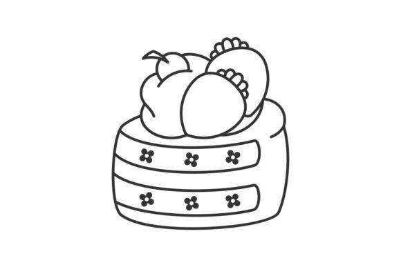 The Allure of a Delicious Cake with Strawberry Topping in Design