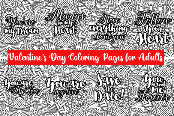 Valentine's Day Coloring Pages #2 for Creative Design